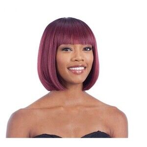 Brown Highlights Model Model Clean Cap Synthetic Hair Wig Number 19 OP1B30